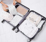 7 PCS/set Waterproof Oxford Travel Packing Cubes Large Capacity Multi Function Luggage Mesh Clothes