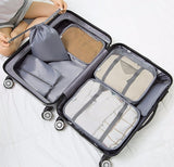 7 PCS/set Waterproof Oxford Travel Packing Cubes Large Capacity Multi Function Luggage Mesh Clothes