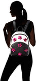 Betsey Johnson Mini Backpack, black/white