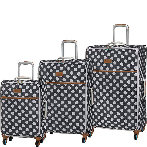 it luggage Summer Spots 3 Piece Lightweight Expandable Spinner Luggage Set (Dark