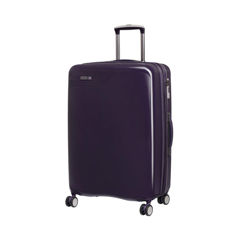 IT Luggage 27.2" Signature 8-Wheel Hardside Expandable Spinner, Black Cordial - Purple