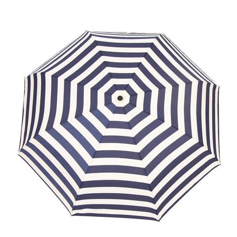 FakeFace Navy Stripes Style Compact Triple Folding Automatic Umbrella Auto Open & Close Travel Anti-UV Rain Sun Umbrellas UV Protection Parasol