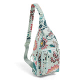 Vera Bradley Lighten Up Sling, Mint Flowers