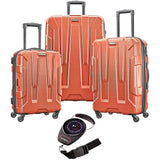 Samsonite 102691-1156 3pc Nested Hardside Luggage Set Bundle - Burnt Orange