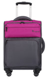 it luggage Duotone 4 Wheel Luggage Spinner (18", Fuchsia/Magnet)