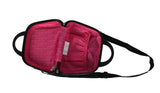 Betsey Johnson Hardside Cosmetic Case - Lightweight Small Size Hardshell Travel Hand Makeup Bag - Adjustable Shoulder Strap - Bag for Women and Girls - Multi-Functional Case (Flamingo Strut)