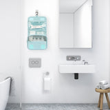 Mens Toiletry Bag,Mossio Ladies Spacious Strong Zippers Household Makeup Train Case Wine Flower