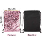 ICOSY Mermaid Sequin Bag Unicorn Drawstring Backpack Dance Bag Gym Sack for Kids