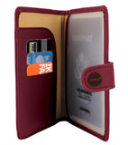 Zoppen Rfid Blocking Travel Passport Holder Cover Slim Id Card Case（#7 Wine Red/Burgundy）