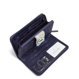 Vera Bradley Women's Signature Cotton RFID Turnlock, Santiago, One Size