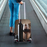 InterestPrint Funny Red Wine Bottle Grapes Travel Luggage Cover Suitcase Baggage Protector Fits 18"-21" Luggage