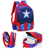 School Backpack for Boys Kids Schoolbag Student Bookbag Rucksack Waterproof Shoulder Bag Daypack with Anime Super Hero (A04, Small:15x11x4.7 in)