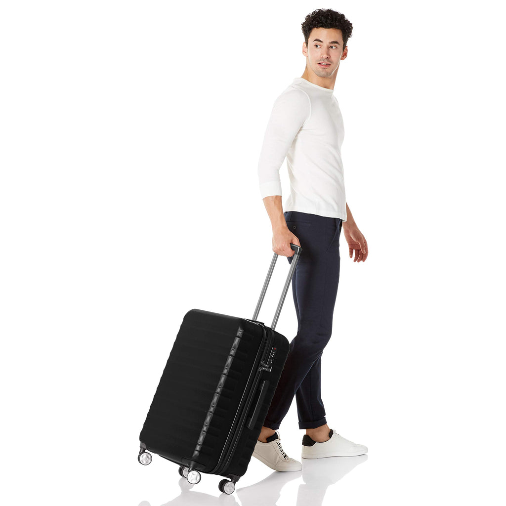 AmazonBasics Premium Luggage, Hardside Spinner Travel Suitcase with