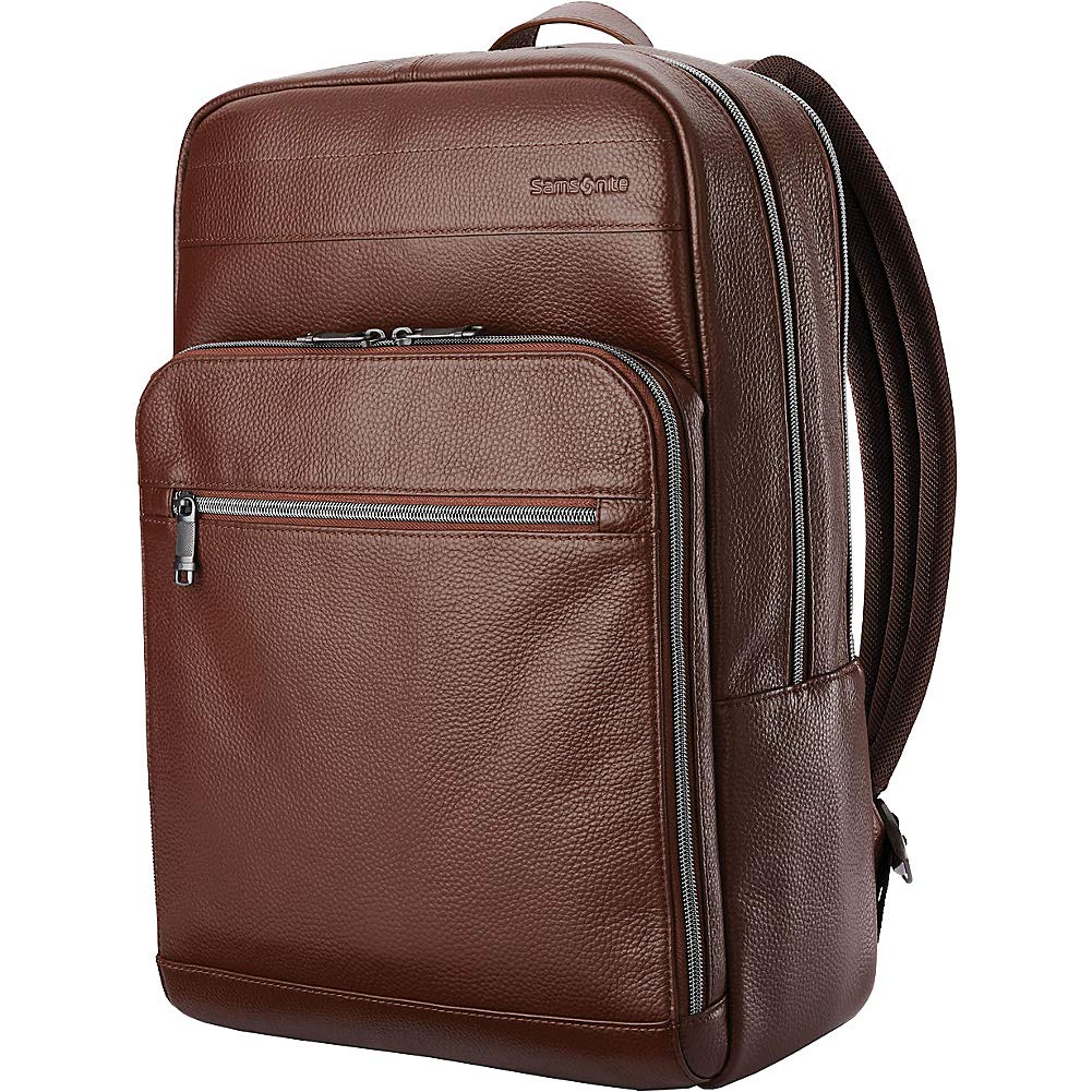 Shop Samsonite Leather Slim Laptop Backpack ( – Luggage Factory