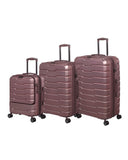 it luggage Prosperous 3 Piece Hardside Expandable Set with TSA Lock, Metallic Pink