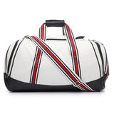 Fila Unisex Striker Duffle Bag (One Size, White, Navy, Chinese Red)