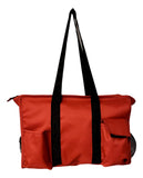 Solid Color Zipper Top Organizing Game Day Tote Diaper Bag Weekender Tailgate Can Be Personalized (Blank - Garnet)