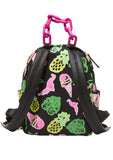 Betsey Johnson Nylon Small Backpack, Black Multi