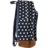 JANSPORT Cool Student 15-inch Laptop Backpack, Dark Denim Polka Dot