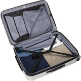 Delsey Luggage Titanium 2 Piece Hardside Spinner Carry on and Check in Set, One Size, Silver