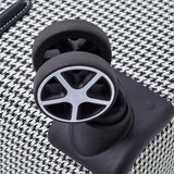 London Fog Softside 20" Spinner, BLK Tan Plaid