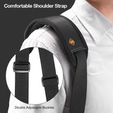 tomtoc Travel Messenger Bag 15.6 Inch with Protective Laptop Compartment Briefcase Shoulder Bag Fit for 13 - 15 Inch HP Dell Acer Lenovo Asus Samsung Notebook Tablet, Black