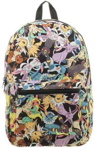 Bioworld Pokemon Eevee Evolution Toss Print Sublimated Backpack