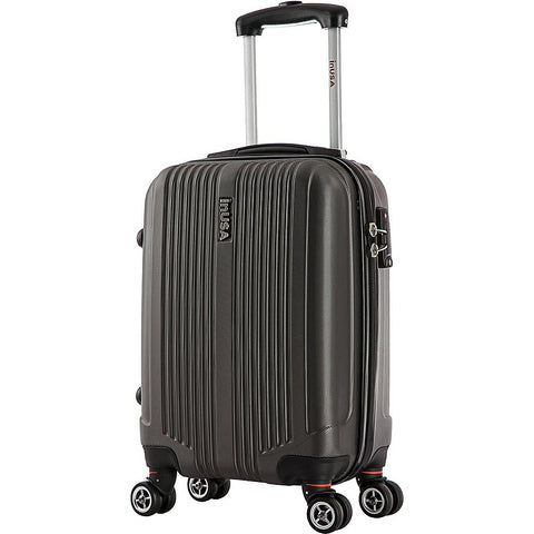 Inusa San Francisco 18-Inch Carry-On Lightweight Hardside Spinner Suitcase - Charcoal