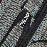 London Fog Knightsbridge II 20" Expandable Spinner Carry On, Grey Sapphire Plaid