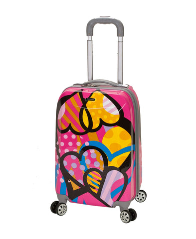 Rockland Luggage 20 Inch Polycarbonate Carry On Luggage, Love, One Size