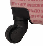 Steve Madden Signature 6 Piece Spinner Suitcase Set Collection (One Size, Pink)