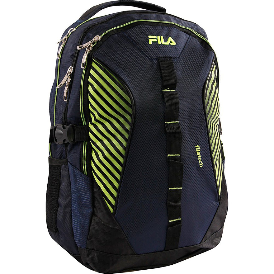 Shop Fila Hunter Laptop Backpack, BLUE/NEON, – Luggage Factory