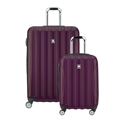 Delsey Luggage Helium Aero Spinner Luggage Set (21"/29"), Plum