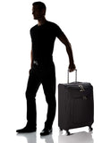 Samsonite SoLyte DLX Softside Luggage, Midnight Black, Checked-Medium