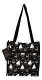 12 in by 13 in Tote Bag w/Mesh Water Bottle Pocket (Sailboat)