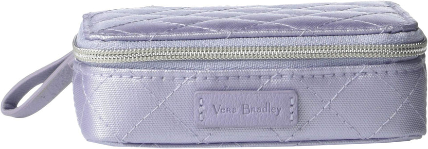 Vera Bradley Women's Iconic Travel Pill Case Lavender Pearl One Size