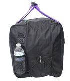 BoardingBlue Personal Item under seat for the airlines of American, Frontier, Spirit, Black/Purple