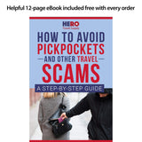 HERO Neck Wallet - RFID Blocking Passport Holder - Easy to Conceal Travel Pouch - Includes Ebook on How to Avoid Pickpockets by Asher & Lyric