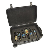 Waterproof Heavy Duty Wheeled Alcohol Travel Case - Beer And Wine Carrying Case Includes Custom Foam Insert Bottle Holder