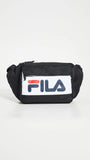 Fila Men's Lindon Waist Bag, Black/White, One Size