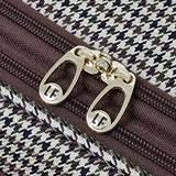 London Fog Softside 20" Spinner, Olive Houndstooth