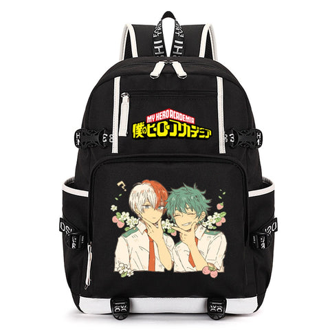 AUGYUESS My Hero Academia Anime Cosplay Backpack School Bag Daypack Bookbag Laptop Bag (5)
