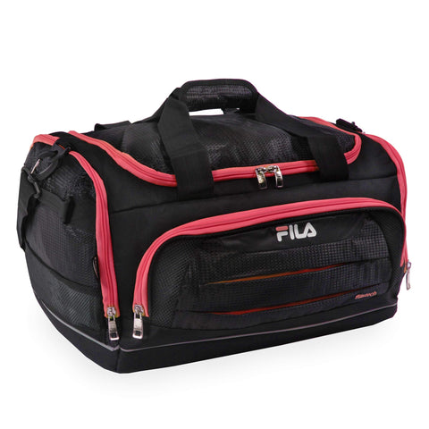 Fila Cypress Small Sport Duffel Bag, Black/Red, One Size