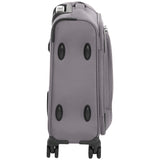 AmazonBasics Expandable Softside Carry-On Spinner Luggage Suitcase With TSA Lock And Wheels - 18 Inch, Grey
