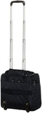 AmazonBasics Underseat Carry-On Rolling Travel Luggage Bag - Black Quilted