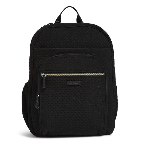 Vera Bradley Iconic XL Campus Backpack, Microfiber, Classic Black