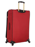 Steve Madden Luggage 3 Piece Softside Spinner Suitcase Set Collection (Rockstar Red, One Size)