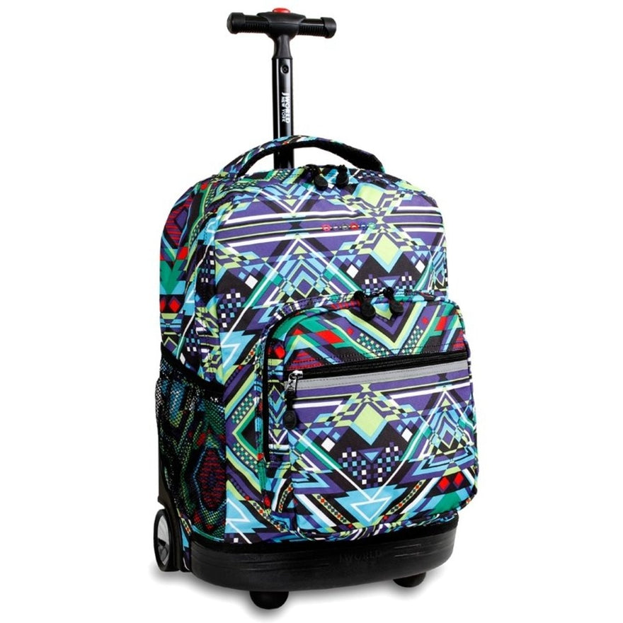 J World New York Sunrise Rolling Backpack, Zega
