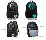 ZenithLife Unisex Casual Fashion Waterproof Luminous Anime Notebook, Black, Size No Size