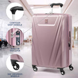 Travelpro Expandable Checked-Medium, Dusty Rose
